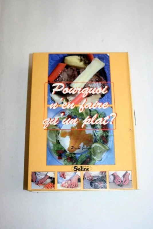 Livre de cuisine "Pourquoi n'en faire qu'un plat" Editions Soline